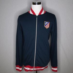 NWT Atletico Madrid 1969 Retro Football La Liga Soccer Jacket Sz Large